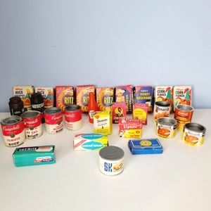 The Original Mini Brands Vintage Supermarket Play Food Toys 28pc